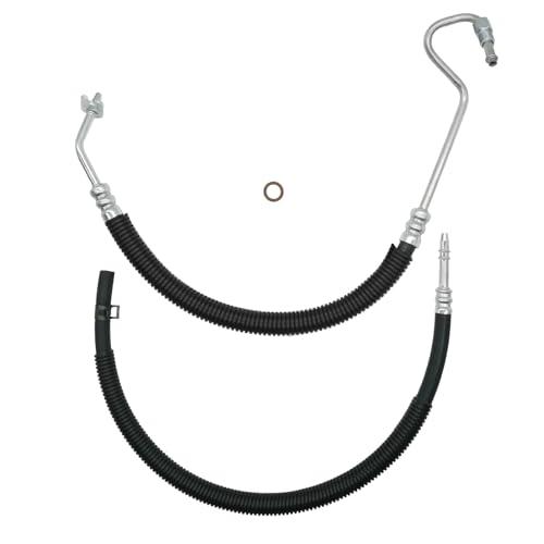 Power Steering Hose Pressure Line for Chevy Silverado 1500 Tahoe Avalanche 2007-2013, for GMC Sierra 1500 Yukon 2007-2012, for Cadillac Escalade 4.8 5.3L 6.2L 15812564 15812565 2 Power Steering Tube
