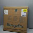 ECR4KIDS MessageStor Magnetic Dry-Erase Glass Board with Magnets, 17.5in x 17.5in, Wall-Mounted Whiteboard, Botanical, 2-Pack