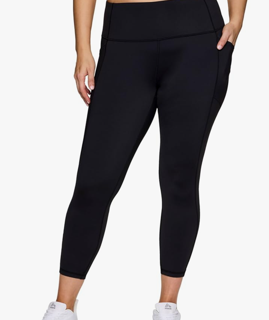 Active Women's Plus Size Stretch Ankle/Full Length Workout Running Gym Yoga Leggings 2XL