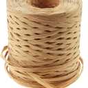 Creatrill 218 Yards Raffia Paper Craft Ribbon Packing Paper Twine, 1/4 Inch by 218 Yards (Kraft)