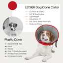 Dog Cone Collar After Surgery for Medium Dogs, Adjustable Soft Recovery Cone for Dogs to Stop Licking Biting, Comfortable Pet Elizabethan Alternative for Wound Healing