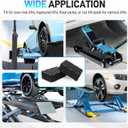 Auto Lift Pads 4pcs Anti-Skid Solid Rubber Spacer Block 6-3/8" x 4-3/4" x 2", 3000 lbs Capacity, fit for Automobile Lifts, Jacks, Racks, Compatible with Models FJ2428, BH-9756-87, FJ2440