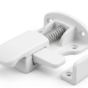Child Safety Cabinet and Drawer Latch / Spring-Loaded Baby Proofing Lock.