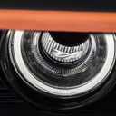 Xenon Headlights Assembly W/AIR Catcher Compatible with Dodge Challenger 2015 2016 2017 2018 2019 2020 HID Model Headlamps Pair with Black Housing Replacement Driver Left & Passenger Right