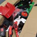 Cordless Weed Wacker, 9-inch Electric Weed Wacker Battery Powered with 2 Pcs 4.0Ah Batteries, 3 in 1 Wheeled Grass Lawn Trimmer/Brush Cutter,3 Types Blades Lightweight Edger Trimmer for Yard Care