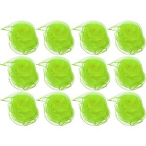 PATIKIL Dance Scarves, Square Juggling Scarves 24 by 24 Inches for Play Magic Music Activity Juggling Dressing (Fluorescent Green)