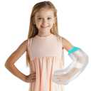 Waterproof Cast Covers for Shower Arm Kids, Water Proof Plastic Sleeves to Cover Arms After Surgery/Wound/Fracture/Bandage/Broken Hand/Finger, Sleeve Protector Bag Kid/Toddler Showering Child in Bath M