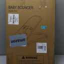Baby Bouncer,Baby Bouncer Seat,Portable Infant Bouncer with 3-Point Safety Harness,Ergonomic Bouncy Seat, Newborns Bouncer for Babies 0-6 Months up to 20lbs,ASTM-Certified(Mesh Beige)