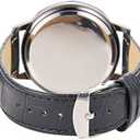 MINILUJIA LED Touch Screen Watch Unique Cool Watch Meteor Shower/Wish Tree Brain/Universe Milky Way/Simple Black Dial Watch with Soft Leather Strap Black Band