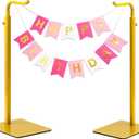 2 Pack Purse Holder Handbag Display Stand: Gold Hanger Rack for Bags, Purses, and Wreath, Adjustable Hook Stand for Tabletop, Closet, and Retail Use for Vendors