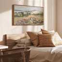 ARPEOTCY Rustic Landscape Wall Art for Living Room Fireplace Hallway, Large Framed Art,20x40in,Vintage Farmhouse Earthy Moody Cozy Decor, Nature Coastal Dune Paintings Artwork for Spring Summer