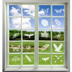 25 Pcs Bird Window Strike Prevention, Bird Strike Prevention for Windows Hummingbird Safe Decals for Glass Doors, Easy to Apply & Remove