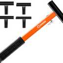 Saker Upgraded Door Hinge Adjustment Tool, Portable 4-in-1 Hinge Gap Adjusting Wrench with Rubber Grip, Suitable for Residential and Commercial Door Hinges, Heavy Duty Painted Steel Hinge Bender Tool (Generation 2)