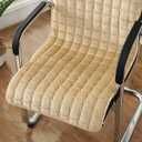 One-Piece Chair Cushion with Ties, Replacement Mat, High Back Patio Chair Cushion, Washable Gaming Chair Backrest Cushion for Home Office Chair, Comfort Plush Seat Cushion, 27x27