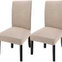GoodtoU Chair Covers for Dining Room 2 Pack, Stretch Parson/Dining Chair Slipcover Removable Washable Chair Protector for Home/Restaurant/Banquet,Forros para Sillas de Comedor(Sand, Set of 2)