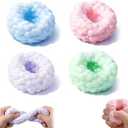 4Pcs Crunchy Squishy Noisy Stress Balls Ice Skin Fidget Sensory, Sand Squishys, Portable Desktop Relief Stress Balls for Adults Party Carnival Rewards Birthday (Mix)