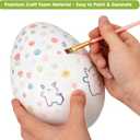 BESTOYARD 2Pcs 8-Inch White Craft Foam Eggs for DIY Polystyrene Decorations, Painting, School Projects, and Festival Crafts (7.87 x 5.11 x 5.11 inch)