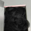 Messy Buns Hair Pieces for Womem, Fake Hair Bun Extensions, Clip in Ponytail Natural Curly Chignon Ponytail, Fluffy Donut Updo for Party Daily Use (Natural Black)