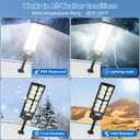 Solar Lights Outdoor Waterproof,Bright 6500K LED Motion Light with Remote Control,Waterproof IP65 Commercial Large Street Lights Dusk to Dawn,Easy to Install for Outside Parking Lot & Driveway,1 Pack