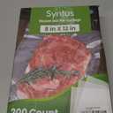 Syntus 200 Count Vacuum Sealer Bags Quart 8 x 12 inch for Seal a Meal, Commercial Grade BPA Free Heavy Duty Precut Seal Bags, Food Vac Bags for Storage, Meal Prep or Sous Vide