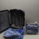 Kono Luggage Set 4 Piece Carry On Hardside Luggage with TSA Lock Spinner Wheels Carry On Suitcase Navy (Carry-On Travel Set (DB/TB/12/20"))