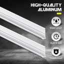 Blulu 4 Pcs 164" L Aluminum RV Rain Awning Gutter Trim with Screws Roof Rain Diverter, Each 41" Gutter Trim for RVs Travel Trailers and Motorhomes, White