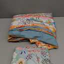 Cupocupa Queen Size Duvet Cover Set – Boho Floral Pattern, Vintage Soft Bedding, Leaf Print with Pillowcases