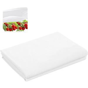 DECOHS 15 x 10 Ft Plant Sun Protection Cloth, Garden Plant Shade Cloth, Non-Woven White Light Refraction Sunshade Cloth for Protecting Plants Vegetable Rows from Direct Sunlight