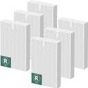 HPA300 Air Purifier Filter R Replacement for Honeywell Air Purifier HPA 100/200/300 and 5000 Series, 6 Pack Middle Main Filter Compatible with Honeywell R Filter (HRF-R3 & HRF-R2 & HRF-R1)