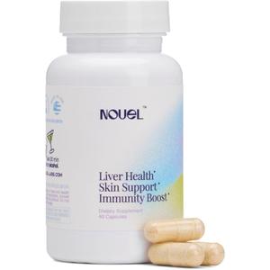 Nouel | Skin + Liver + Immunity Support | Recovery Supplement for Drinking | Milk Thistle, NAC, Hyaluronic Acid, CoQ10, Biotin, Antioxidants | 40 Capsules