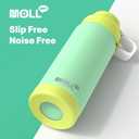 Insulated Water Bottle 24 oz-Stainless Steel Vacuum Wide Mouth Sports Water Bottle for School-Reusable Metal Leak Proof Water Flask for Girls Boys (Opal Green)