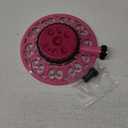 Melnor 65100-AMZ Sprout Metal 8-Pattern Sprinkler and QuickConnect Product Adapter Amazon Bundle, Raspberry Red