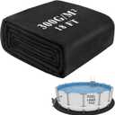 18ft Pool Mats for Floor, 300G/M Thicke Geotextile Material Pool Ground Pad, Precut Round Pool Liner Pad for Above Ground Bottom Protects and Extends The Life of Your Swimming Pool