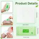 200 Pcs Wet Wipes Individually Wrapped, Personal Cleansing Wipe, Travel Size Hand Wipe, Green Tea Body Wipes Bulk for Homeless, Suitable for Restaurant, Wedding, Barbecue, Light Green