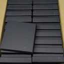 Small Jewelry Box, 40 Pack 3.5x3.5x1 Inch Jewelry Gift Boxes, Velvet Sponge Cardboard jewelry Boxes for Ring Earrings Necklaces (Black)