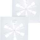 2 Pack 24"x24" Adjustable Ceiling Vent Cover & Air Deflector - AC/HVAC Heat Deflector for Flat Vents, Optimal Airflow, Easy Install (Office/Home/Commercial)