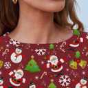 AUTOMET Womens Basic Long Sleeve Crewneck, Plus Size Winter & Spring Top, Casual Fall Tee for Teacher & Everyday Outfits (Red, M)