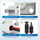 Solar Panel Disconnect Switch, CGELE 20 Amp DC 500V Breaker Box PV Disconnect Switch Miniature Circuit Breaker with IP65 Waterproof Box