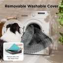 Bedsure ComfyFleece Orthopedic Dog Bed for Small Dogs, Waterproof Memory Foam Small Pet Beds with Sides, Non-Slip Bottom and Egg-Crate Foam Medium Dog Couch Sofa with Washable Corduroy Cover, Grey