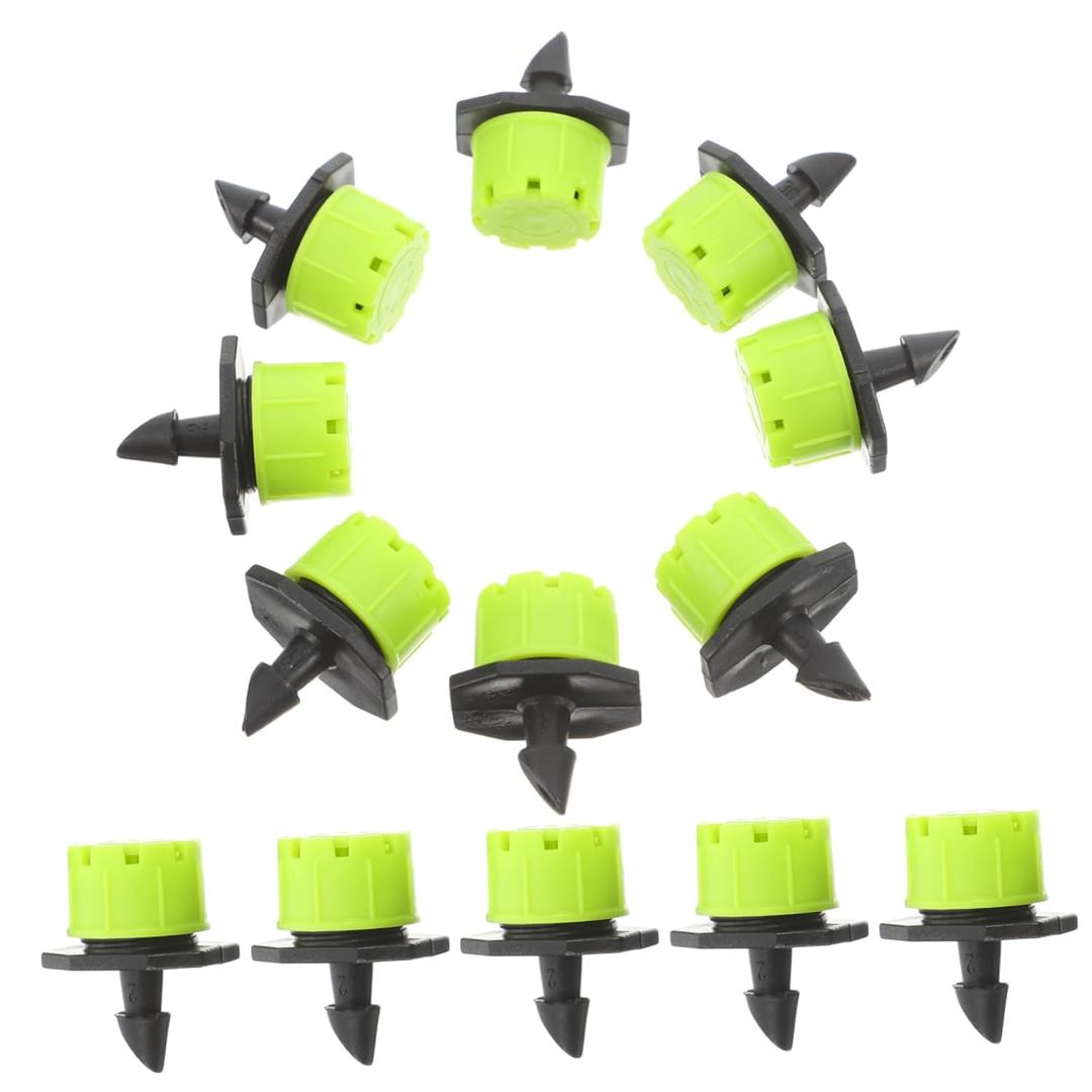 100pcs Balcony Drip Irrigation Emitter Plant Drip Watering System Adjustable Rate Irrigation Parts for Garden
