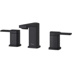 Pfister Deckard Bathroom Sink Faucet, 8-Inch Widespread, 2-Handle, 3-Hole, Matte Black Finish, LG49DAPB