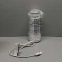 Comfort Zone 12-Inch Oscillating Desktop Tower Fan  Ultra-Slim Bladeless Design with 2 Speeds, Electronic Touch Controls & Carry Handle  Quiet Portable Personal Fan for Bedroom, Dorm, or Office (White)