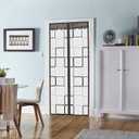 Insulated Door Curtain Magnetic Thermal - 36x82 inch Insulated Door Cover for Winter Doorways Keep Cold/Heat Out Stop Wind Self-Closing for Air Conditioner Room, Kitchen, Bedroom, Back Door, Living (White)