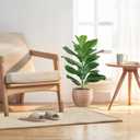30" Little Artificial Fiddle Leaf Fig Tree/Faux Ficus Lyrata for Home Office Decoration