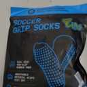 Lux Dual Grip Socks - Soccer Grip Socks for Men and Women. GripArray Performance & Comfort (Large, White)
