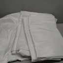 10 Pack White Round Tablecloths, 120 Inch Stain Resistant and Wrinkle Polyester Fabric Washable Table Clothes Cover for Kitchen Dining, Wedding, Reception Banquet, Birthday Party, Buffet Restaurant