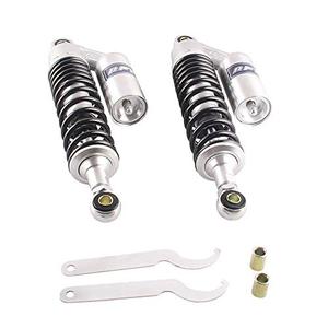 RFY  320mm Pair Motorcycle Rear Air Shock Absorbers for Honda Kawasaki Yamaha Suzuki Universal Silver & Black