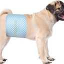 Disposable Belly Bands for Male Dogs, Puppy Diapers Male with Wetness Indicator, Super Absorbent Soft Male Dog Diapers, Medium, 40 Count