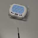 Intoypad 2 Pack Quick Push Pop Game for Kids, Handheld Fidget Toy With LED Screen Light Up, Electric Pop Controller, Fast Push Bubble Sensory Toy, White & Blue