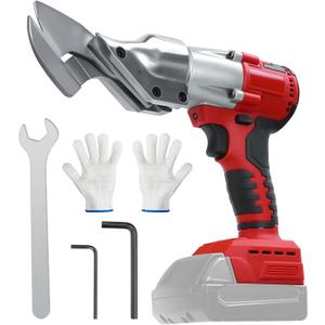 Cordless Metal Shear for Milwaukee 18V Battery, Brushless Electric Metal Scissors for Cutting Stainless Sheet, Metal, Iron, Carpet, Leather, Cardboard (NO Battery)